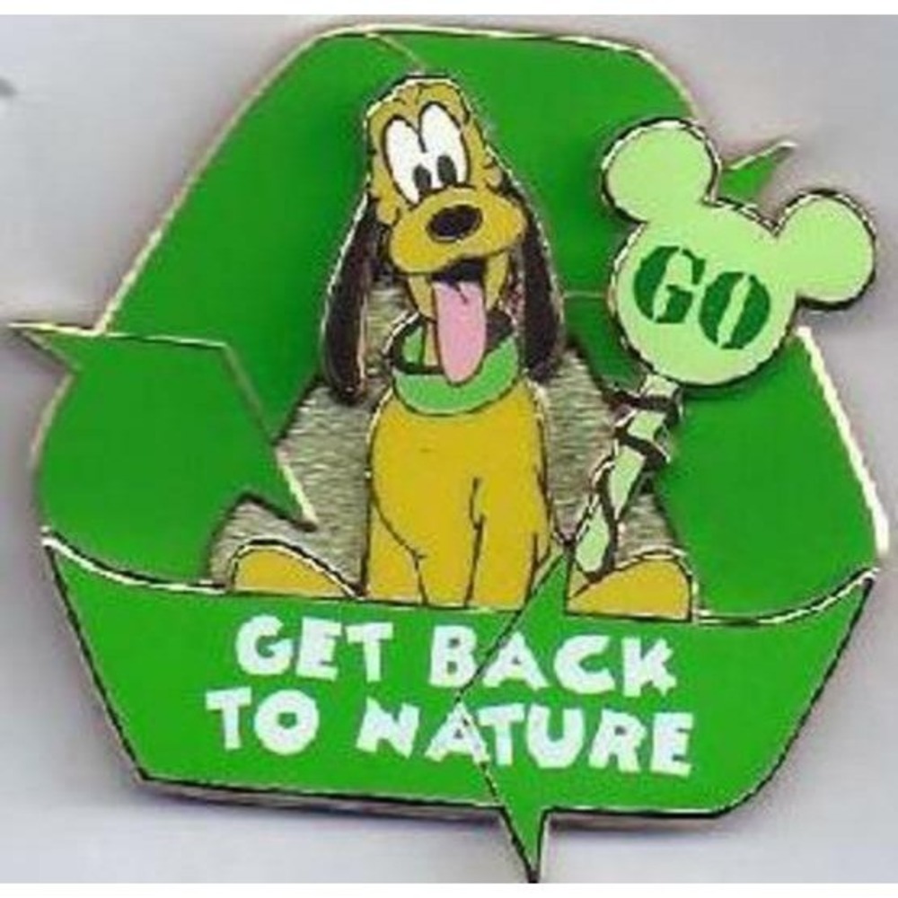 Disney Pin Pluto Get Back to Nature Recycle LE 250 79449 Go Green Mystery Series